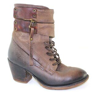 A. S. 98 Double Strap Heeled Ankle Boot (EU 36)